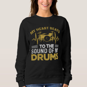 Camiseta Meu Coração Lateja Ao Som Do Meu Tambor Musical Em
