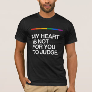 CAMISETA MEU CORAÇÃO NÃO É PARA QUE VOCÊ JULGUE