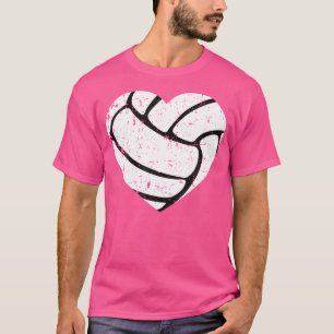 Camiseta Meu Coração Naquela Corte Engraçado Mãe Voleibol P