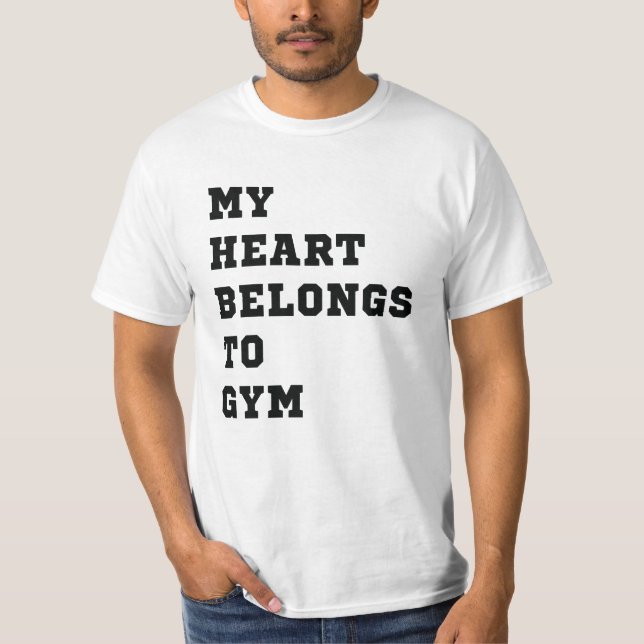 Camiseta Meu coração pertence à academia (Frente)