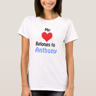 Camiseta Meu Coração Pertence a Anthony
