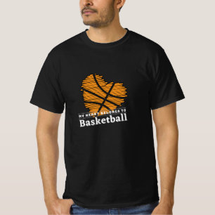 Camiseta Meu coração pertence a BASKETBALL