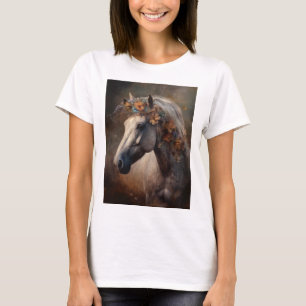 Camiseta Meu Coração Pertence A Cavalo Natural Personalizad