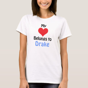 Camiseta Meu Coração Pertence a Drake