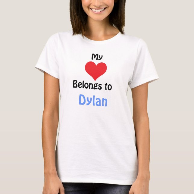 Camiseta Meu Coração Pertence a Dylan (Frente)