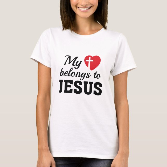 Camiseta Meu Coração Pertence A Jesus (Frente)
