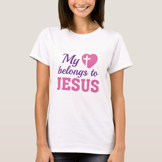 Camiseta Meu Coração Pertence A Jesus (Frente)