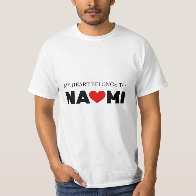 Camiseta Meu Coração Pertence a Naomi (Frente)