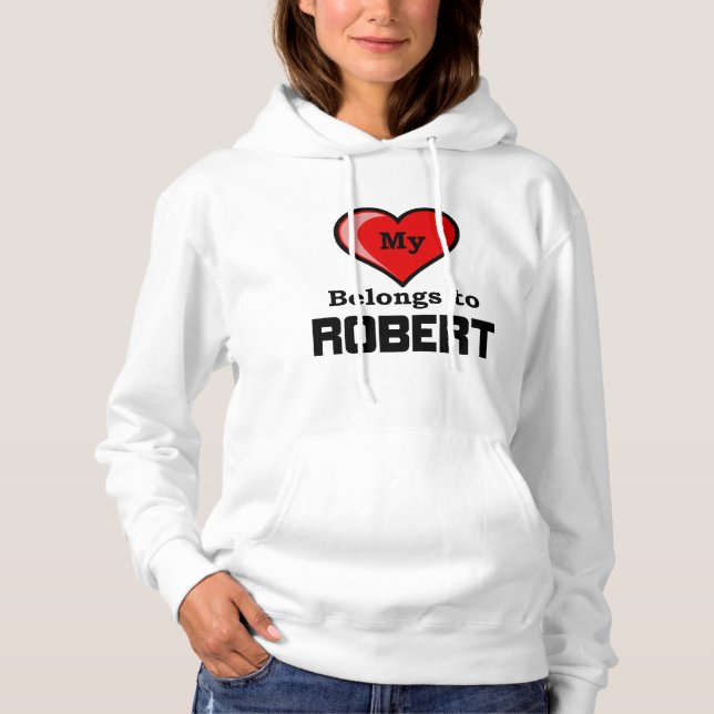 Camiseta Meu coração pertence a Robert (Frente)