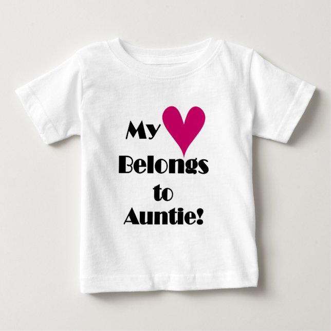 Camiseta Meu Coração Pertence à Tia (Frente)