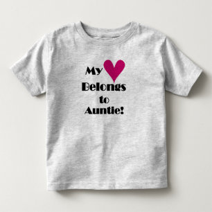 Camiseta Meu Coração Pertence à Tia
