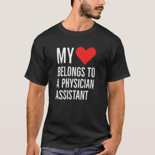 Camiseta Meu Coração Pertence A Um Assistente Médico Cotaçã