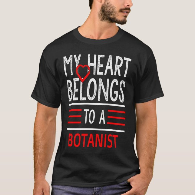 Camiseta Meu coração pertence a um botânico (Frente)