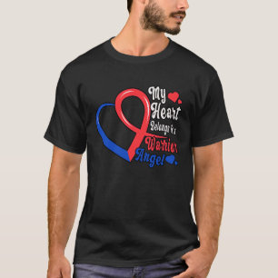 Camiseta Meu Coração Pertence A Um Guerreiro Angel Heart
