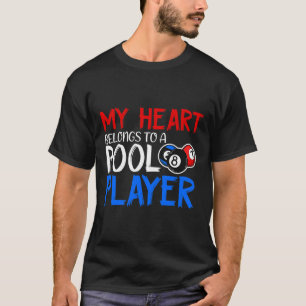 Camiseta Meu Coração Pertence A Um Jogador De Piscina Billi