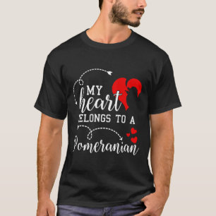 Camiseta Meu Coração Pertence A Um Pomerano 146