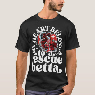 Camiseta Meu Coração Pertence a um Refúgio de Resgate de Pe