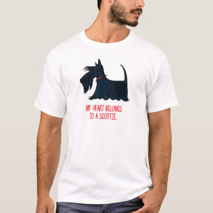Camiseta Meu coração pertence a um Scottie.