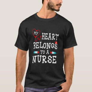 Camiseta Meu Coração Pertence A Uma Enfermeira Cita