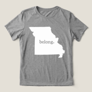 Camiseta Meu Coração Pertence Ao Missouri, Orgulho Estatal