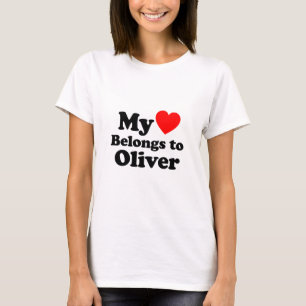 Camiseta Meu Coração Pertence ao Oliver