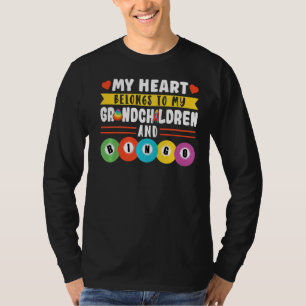 Camiseta Meu Coração Pertence Aos Meus Avós E Bingo