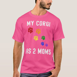 Camiseta Meu Corgi Tem 2 Mães LGBTQ Orgulho gay LGBTQ - Cac