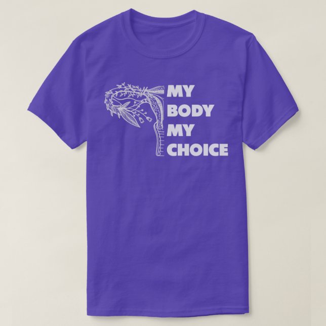 Camiseta Meu corpo Meu direito de aborto (Frente do Design)
