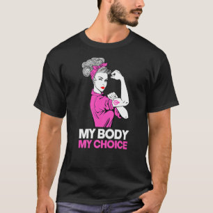 Camiseta Meu corpo Minha escolha feminista Pro Choice Rig d