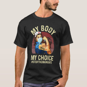 Camiseta Meu Corpo Minha Escolha Pare O Mandato Obrigada En