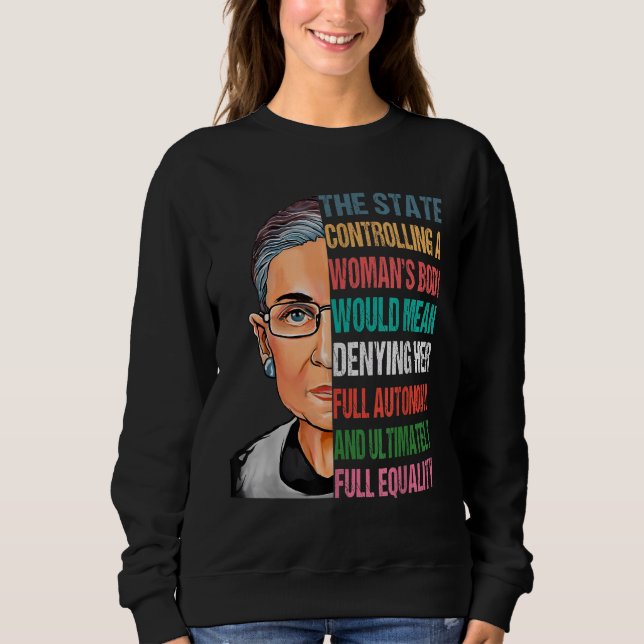 Camiseta Meu Corpo Minha Escolha Ruth Bader Ginsburg Pro Ch (Frente)