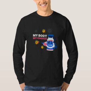 Camiseta Meu Corpo Minha Escolha Sem Vacinas Forçadas