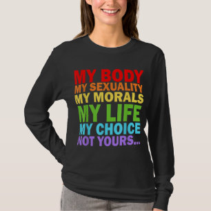 Camiseta Meu Corpo Minha Sexualidade Pró Escolha - Mulheres