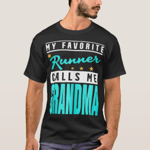 Camiseta Meu Corredor Favorito Me Chama Avó Runner Vovó