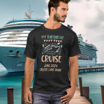 Camiseta Meu Cruzeiro de Aniversário<br><div class="desc">Este design pode ser personalizado na área fornecida pela alteração da foto e/ou do texto. Ou pode ser personalizado clicando em Personalizar este Modelo e, em seguida, escolhendo o clique para personalizar mais a opção e excluir ou alterar a cor do plano de fundo, adicionar texto, alterar a cor ou...</div>