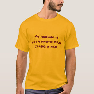 Camiseta Meu currículo