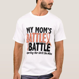 Camiseta Meu da batalha cancer uterina da mamã demasiado