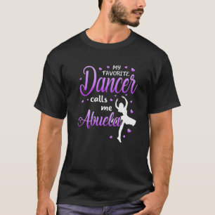 Camiseta Meu Dançarino Favorito Me Chama Abuela Dance Avó G