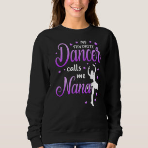 Camiseta Meu Dançarino Favorito Me Chama Nana Dance Avó Gra