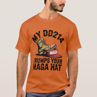 Camiseta Meu DD214 arranca seu chapéu MAGA