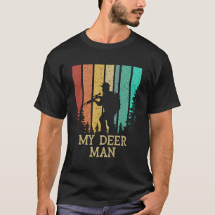 Camiseta Meu Deer Man caçando Casais caçador lança armadilh