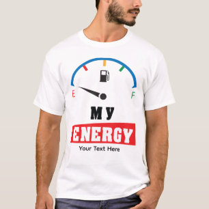 Camiseta Meu Design de Citação de Poder Motivacional de Ene