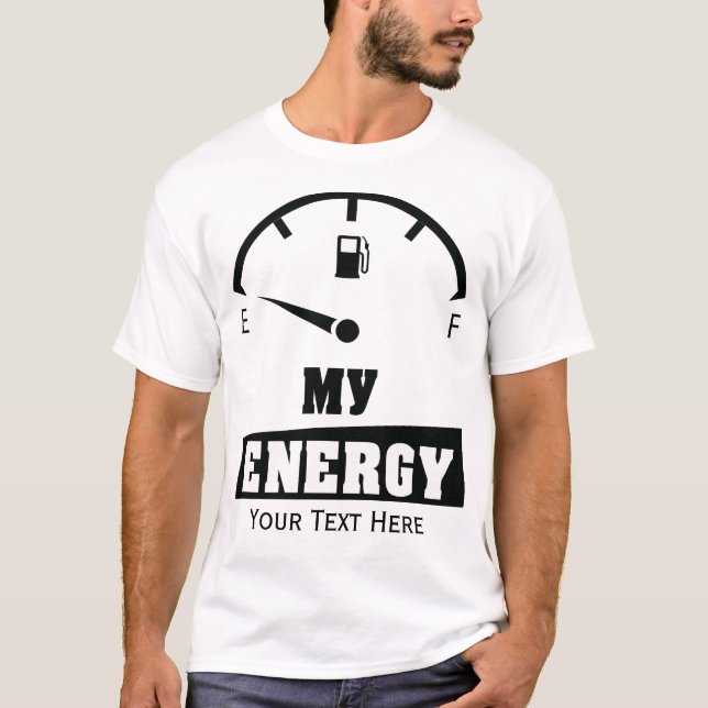 Camiseta Meu Design de Citação de Poder Motivacional de Ene (Frente)