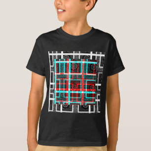 Camiseta Meu Design de Maze Quadrado