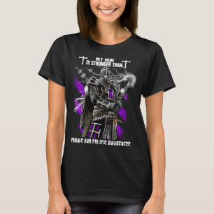 Camiseta Meu Deus é mais forte do que Crohn e Colitis Aware