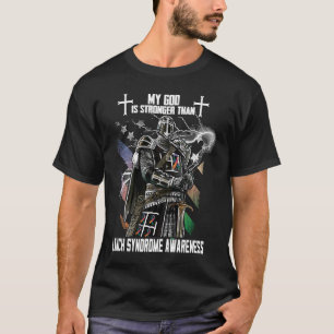 Camiseta Meu Deus É Mais Forte Que A Consciência Da Síndrom
