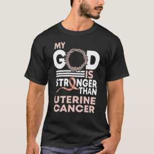 Camiseta Meu Deus É Mais Forte Que A Consciência Do Cancer 