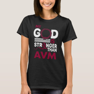 Camiseta Meu Deus É Mais Forte Que Fita De Consciência AV