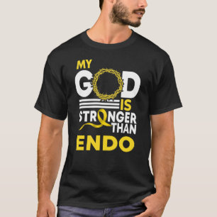 Camiseta Meu Deus É Mais Forte Que Fita De Consciência Do E
