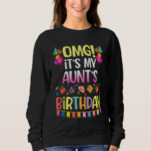 Camiseta Meu Deus, é o aniversário da minha tia feliz comig